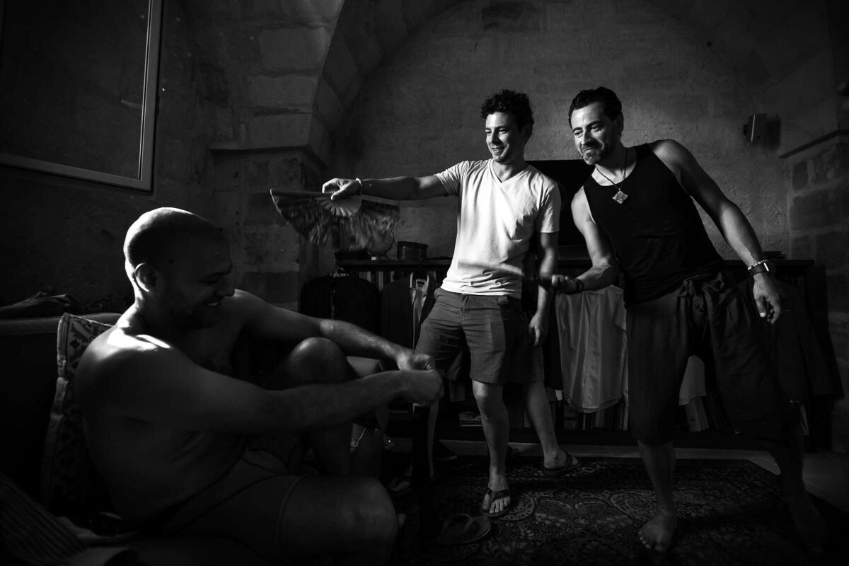 Cristina and Ari fulfilling their romantic dream in Puglia