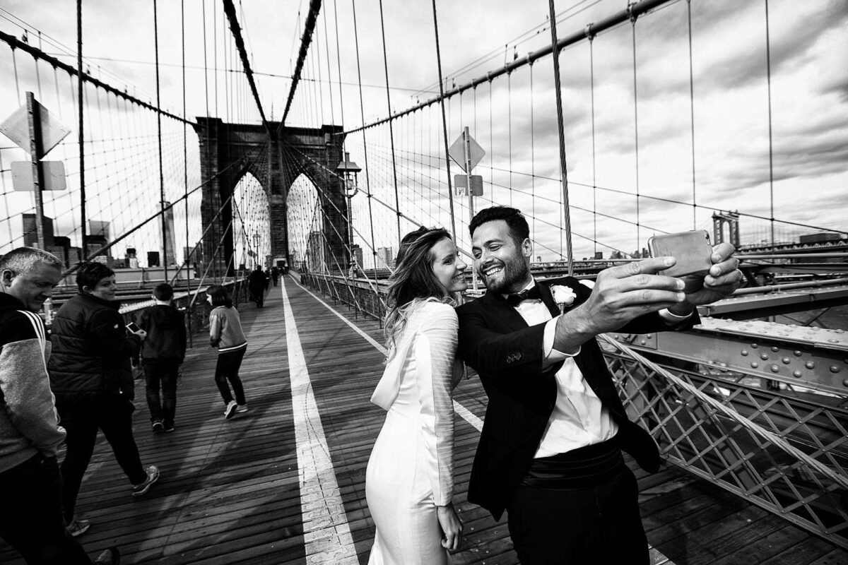 Per le strade di New York il matrimonio di Francesca e Giuseppe