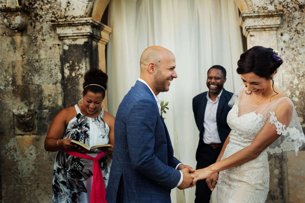 Cristina and Ari fulfilling their romantic dream in Puglia