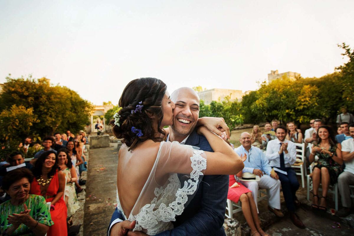 Cristina and Ari fulfilling their romantic dream in Puglia