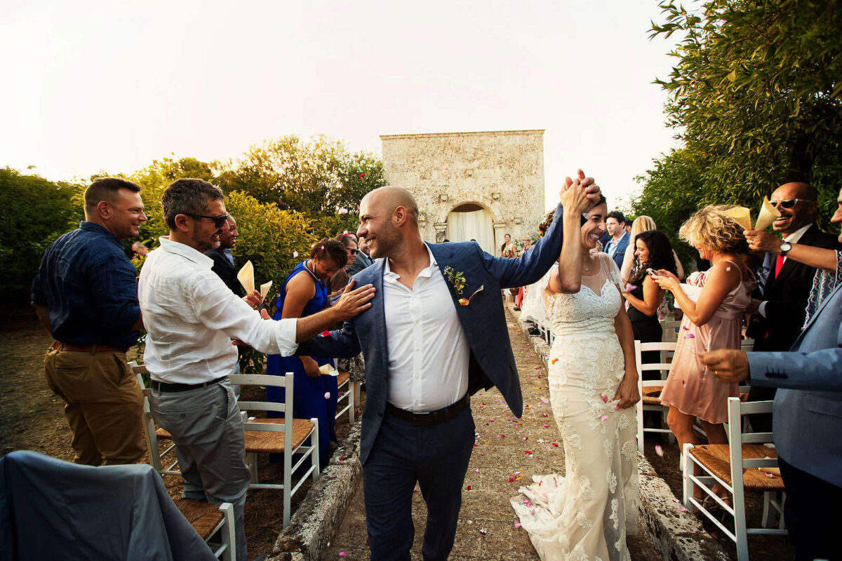 Cristina and Ari fulfilling their romantic dream in Puglia