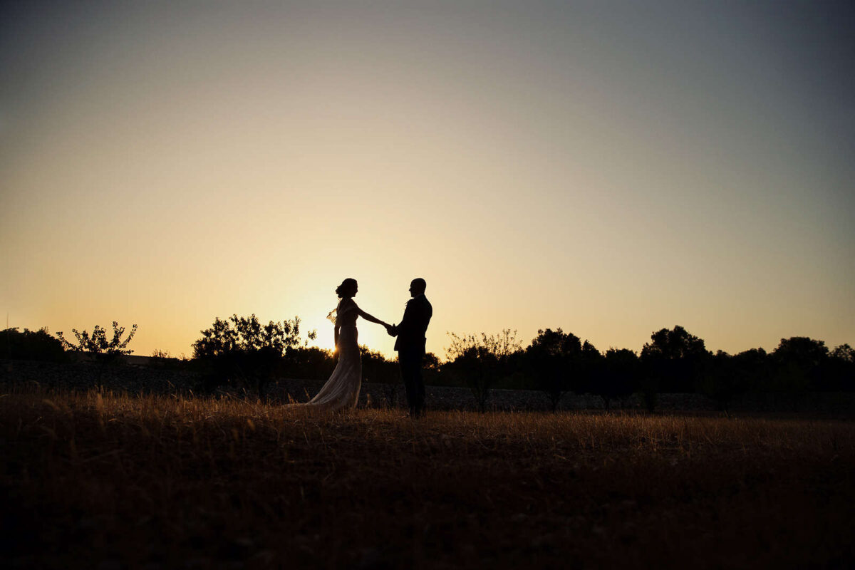 Cristina and Ari fulfilling their romantic dream in Puglia
