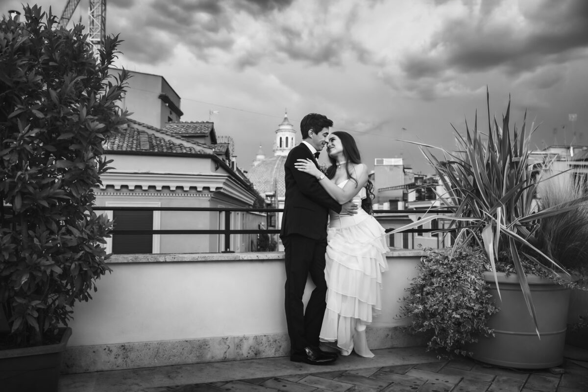 Rome Elopement: Intimate Wedding at Villa Borghese & Hotel Locarno
