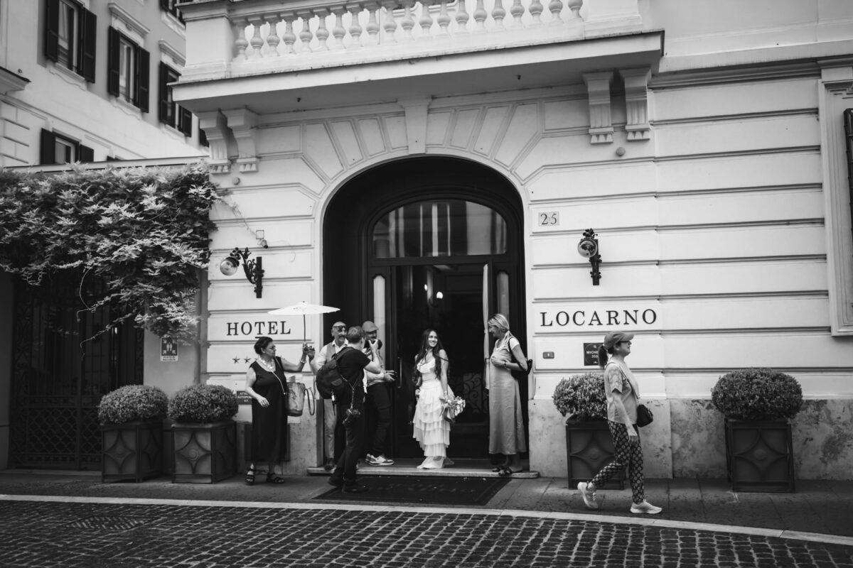 Rome Elopement: Intimate Wedding at Villa Borghese & Hotel Locarno