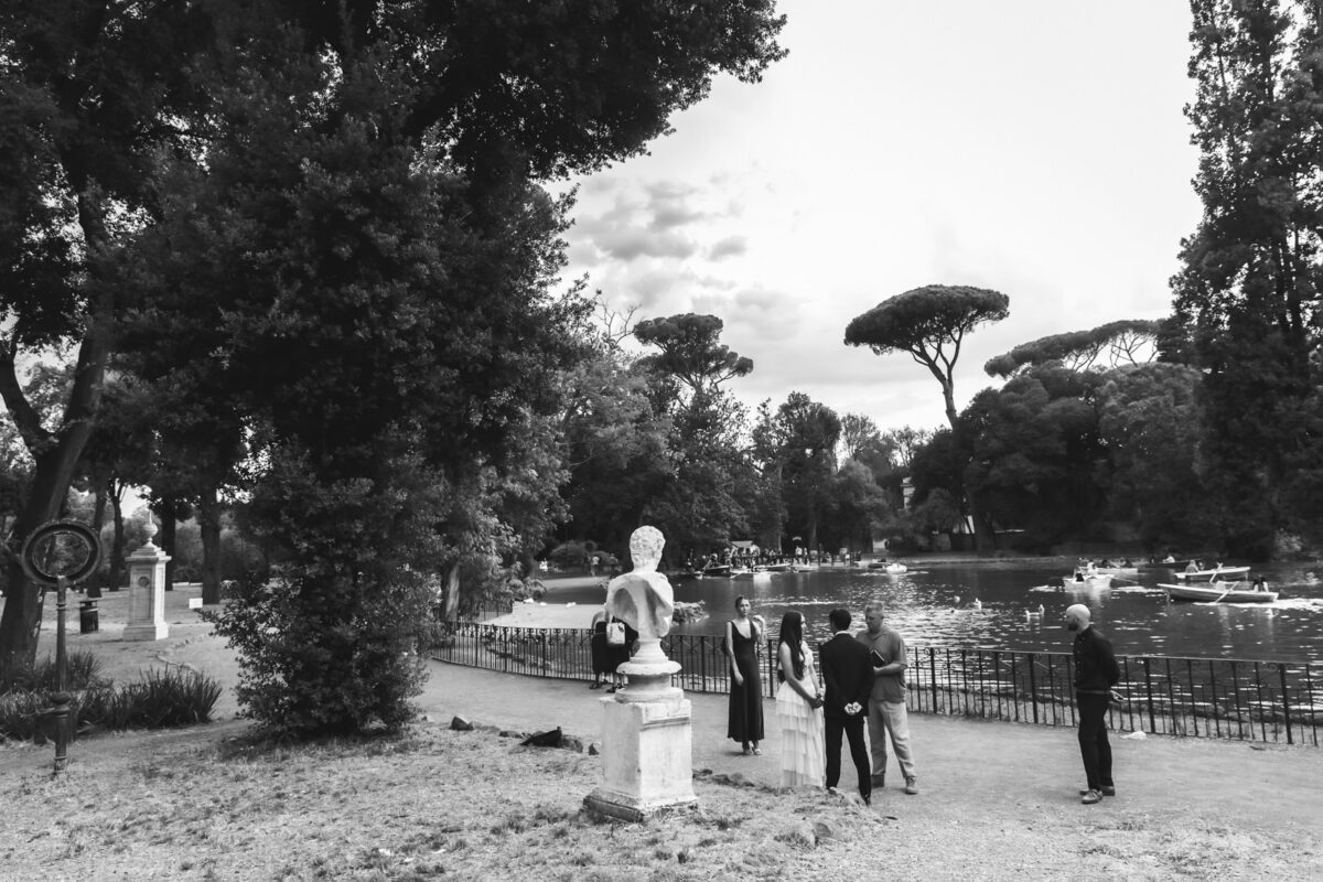Rome Elopement: Intimate Wedding at Villa Borghese & Hotel Locarno
