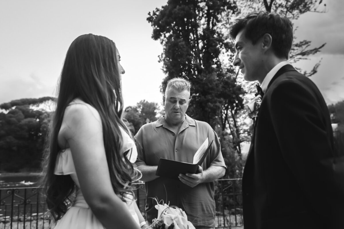 Rome Elopement: Intimate Wedding at Villa Borghese & Hotel Locarno