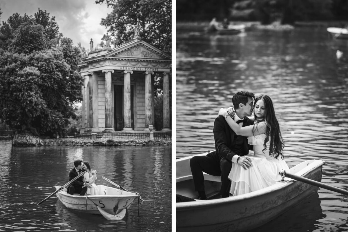 Rome Elopement: Intimate Wedding at Villa Borghese & Hotel Locarno