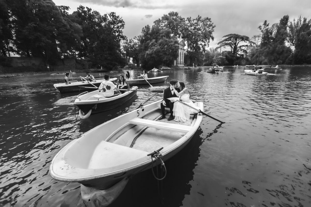 Rome Elopement: Intimate Wedding at Villa Borghese & Hotel Locarno